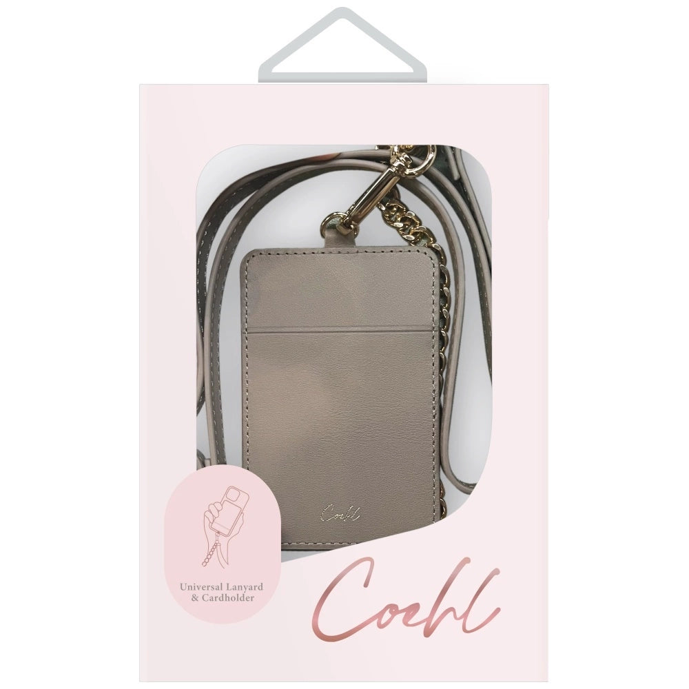Uniq Coehl Caryne 3-in-1 Handy-Lanyard mit Kartenetui – Grau