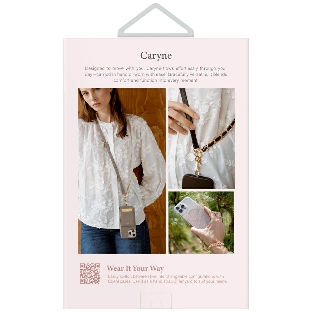 Uniq Coehl Caryne 3-in-1 Handy-Lanyard mit Kartenetui – Schwarz