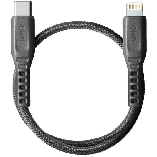 Uniq Flex USB-C / Lightning 18W Nylonkabel 30 cm - Grau