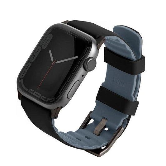 Uniq Linus Armband für Apple Watch 1/2/3/4/5/6/7/8/SE/SE2 38/40/41 mm – Schwarz