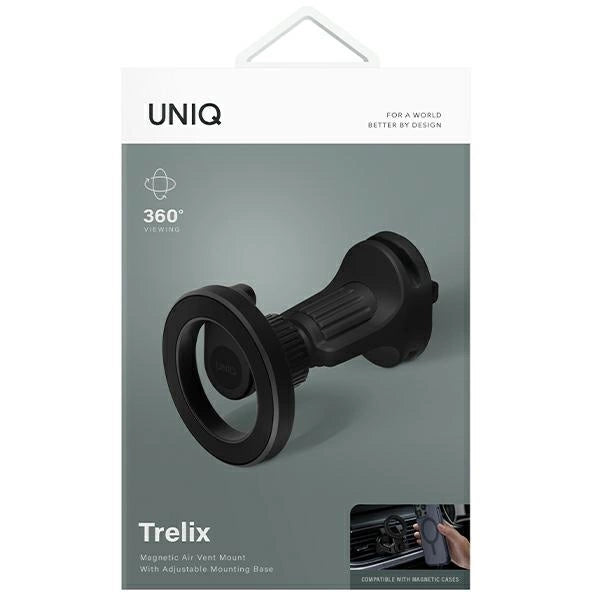 Uniq Trelix Car magnetischer Autohalter für Lüftungsschlitze – schwarz