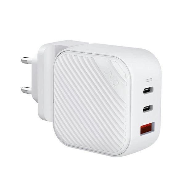 Uniq Verge Pro 66W GaN USB-C Wandladegerät – Weiß