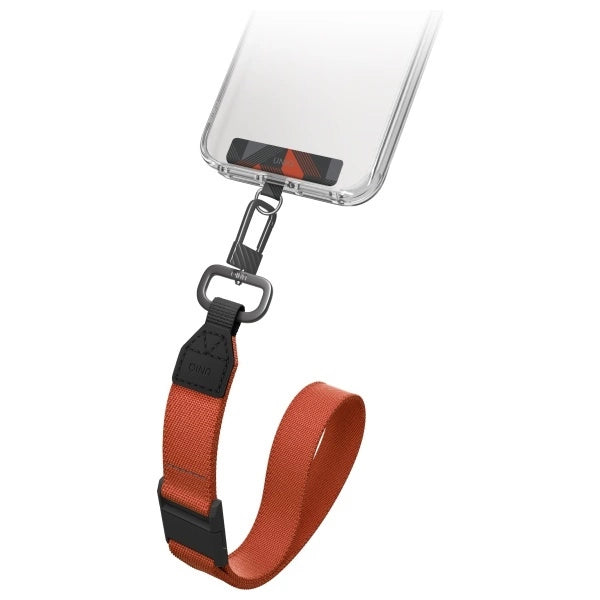 Uniq Vista 2-in-1 Handy-Lanyard – schwarz und orange