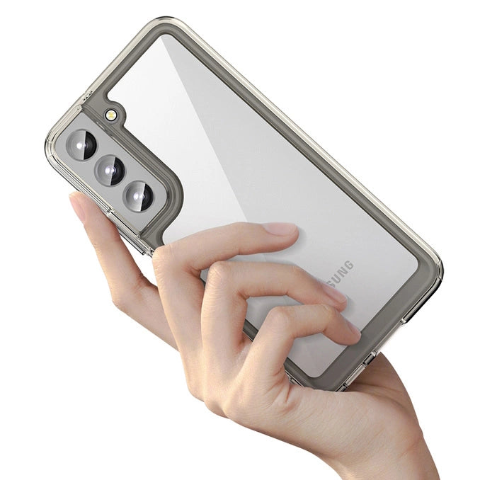 Weltraumhülle Hülle für Samsung Galaxy S22+ (S22 Plus) Hardcover mit Gelrahmen Transparent