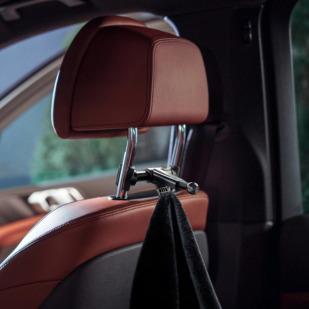 Wozinsky 2-in-1 Auto-Kopfstützenhalterung mit Aufhänger, Schwarz (WTHBK2)