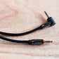 Wozinsky AUX-Kabel, abgewinkelt (Stecker-Stecker), Mini-Klinkenkabel, 1,5 m, Schwarz