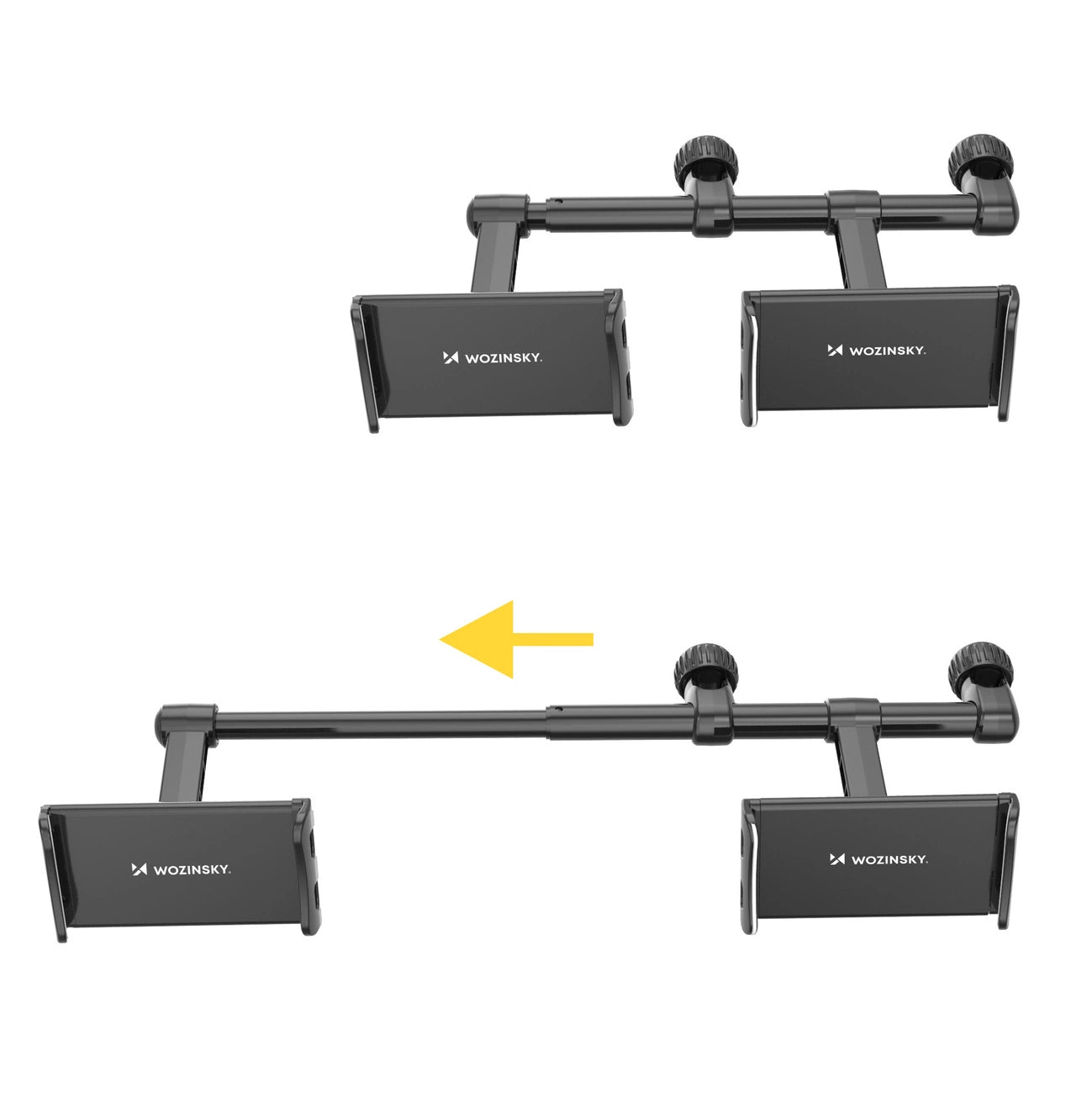 Wozinsky Doppel-Kopfstützen-Autotelefonhalter Schwarz (WTHBK1)