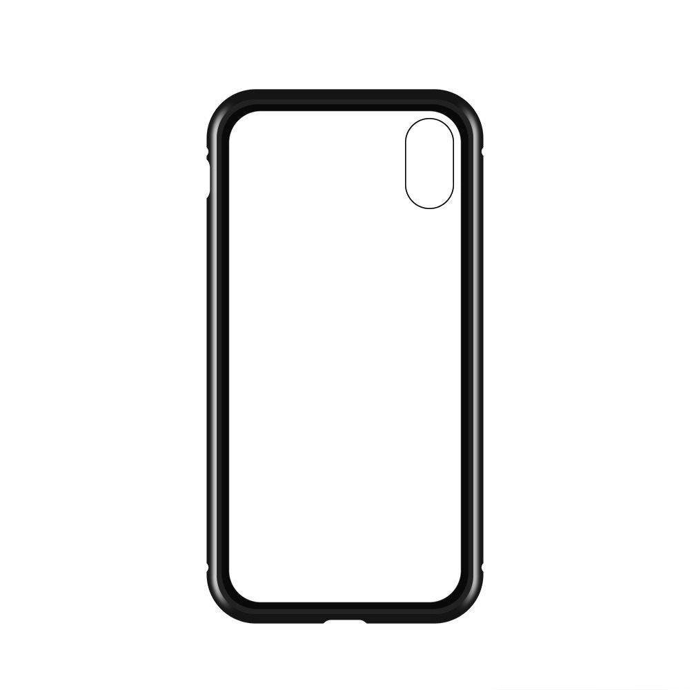 Wozinsky Full Magnetic Case 360 Magnetic Case Vorder- und Rückseite mit integriertem Glas Samsung Galaxy A72 4G Schwarz-Transparent