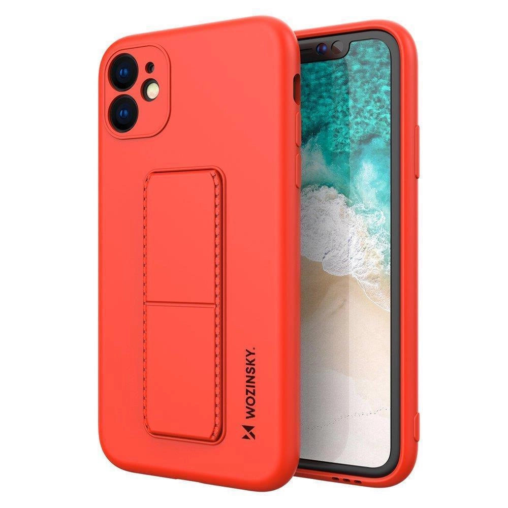 Wozinsky Kickstand Case Silikonhülle mit Ständer Samsung Galaxy A32 4G rot