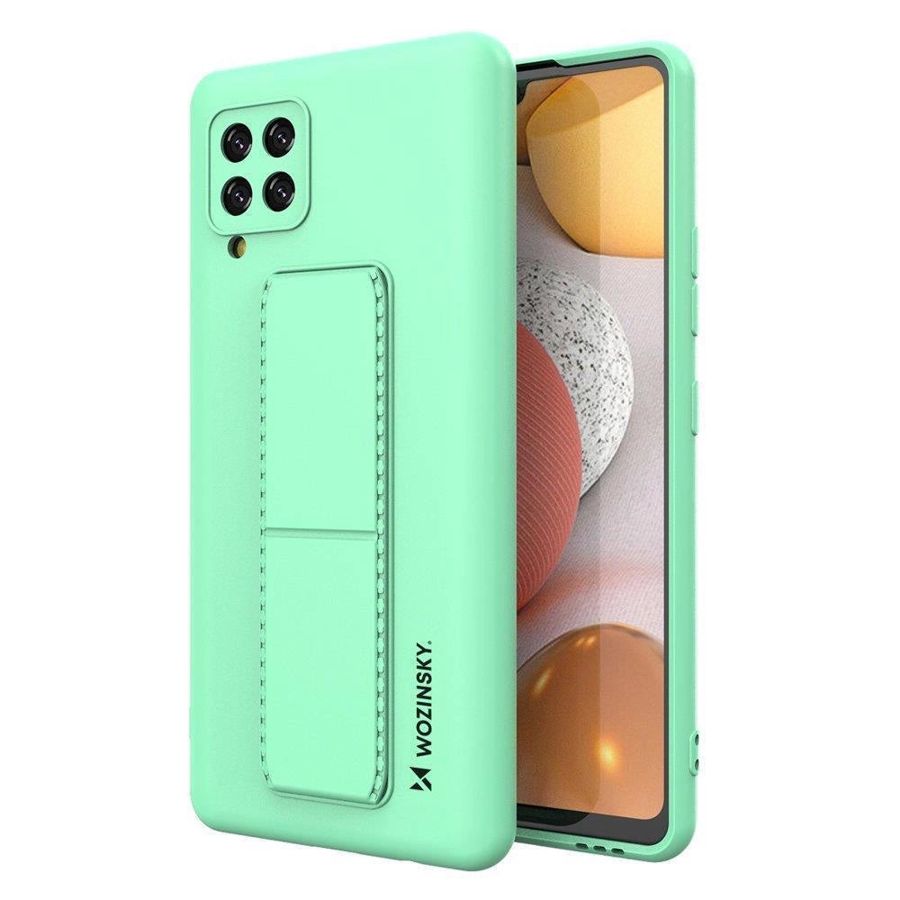 Wozinsky Kickstand Case Silikonhülle mit Ständer für Samsung Galaxy A42 5G Minze