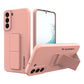 Wozinsky Kickstand Case Silikonhülle mit Ständer für Samsung Galaxy S22+ rosa