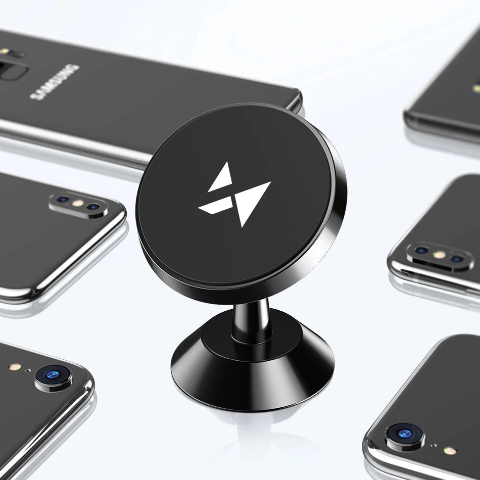 Wozinsky Magnetische Autohalterung für Armaturenbrett 360 Selbstklebend Schwarz (WMH-05)