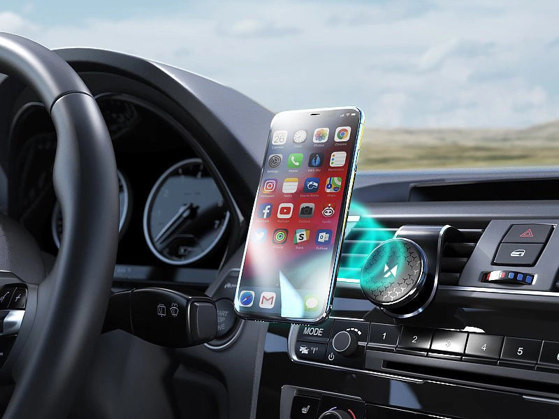 Wozinsky Magnetische Kühlergrillhalterung 360 Schwarz (WMH-03)