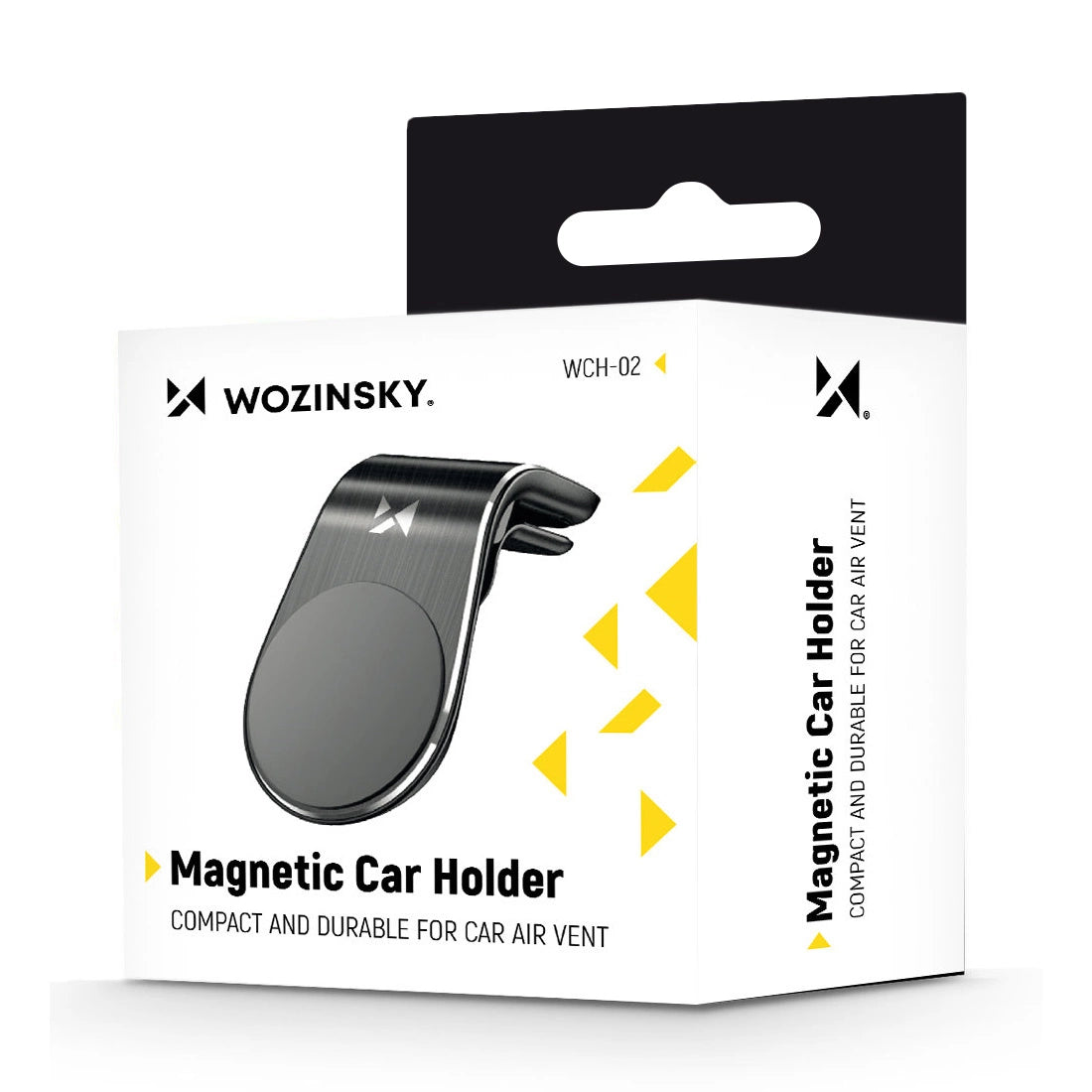 Wozinsky Magnetischer Telefonhalter für Lüftungsschlitze, Schwarz (WCH-02)