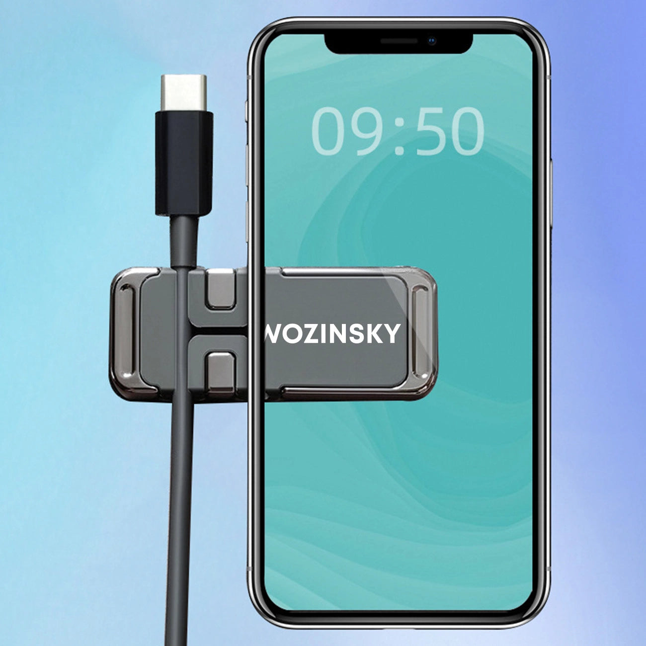 Wozinsky Magnetischer Telefonhalter mit Kabelorganisation (WMCDO-B1)