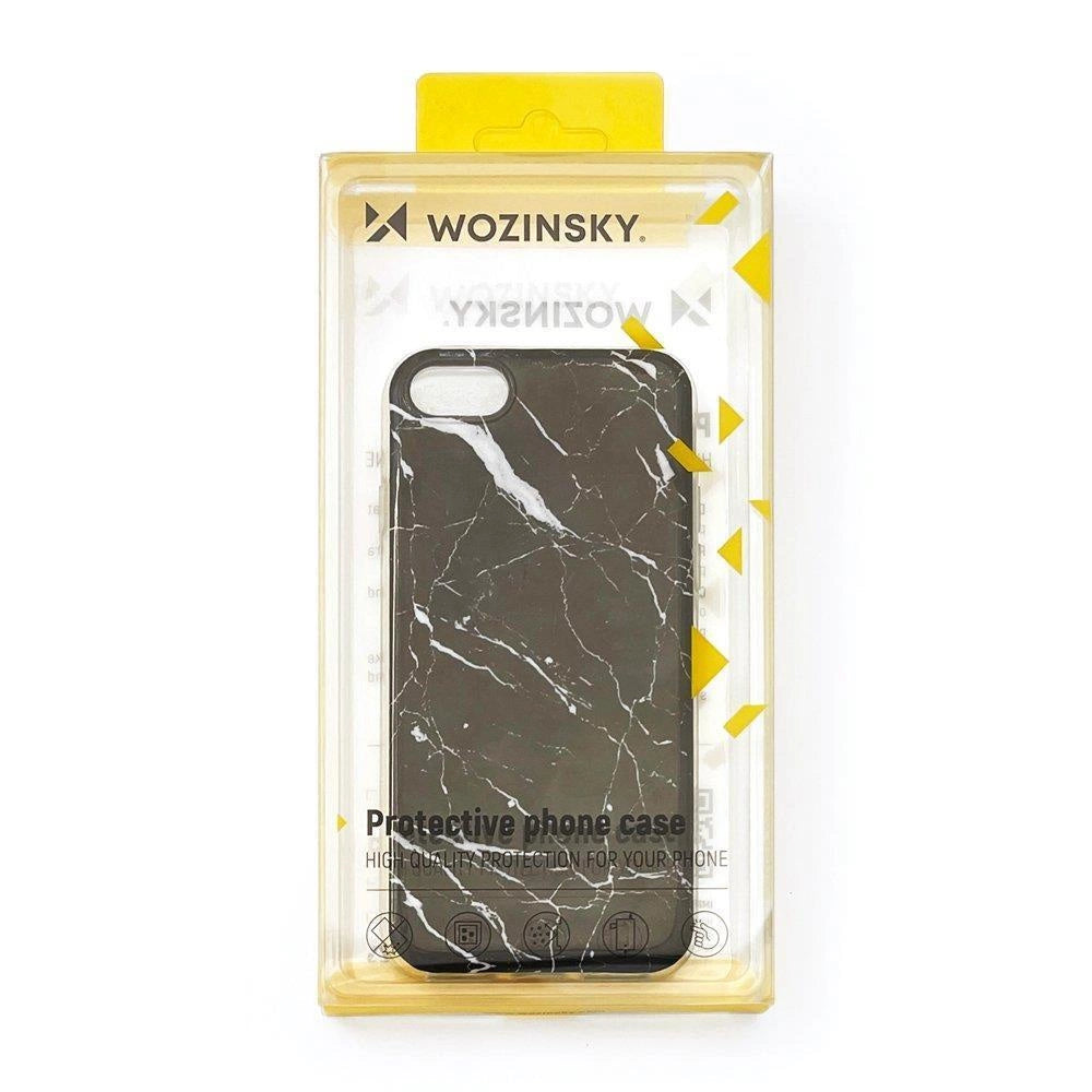Wozinsky Marble Gel Hülle Marmor Samsung Galaxy S22+ (S22 Plus) schwarz
