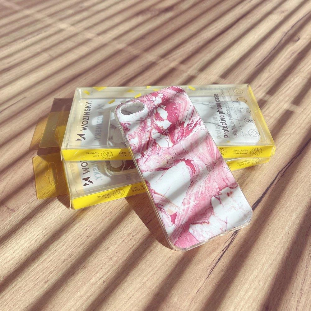 Wozinsky Marble TPU Cover Gel Marmor für Samsung Galaxy Note 9 pink