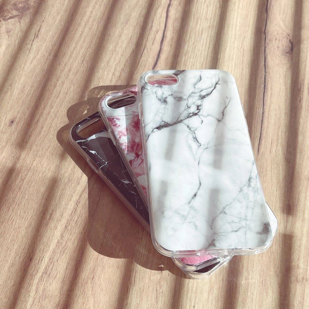 Wozinsky Marble TPU Cover Gel Marmor für Samsung Galaxy S21 Ultra 5G weiß