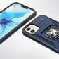 Wozinsky Ring Armor Hülle für iPhone 14 gepanzerte Hülle Magnethalter Ring blau