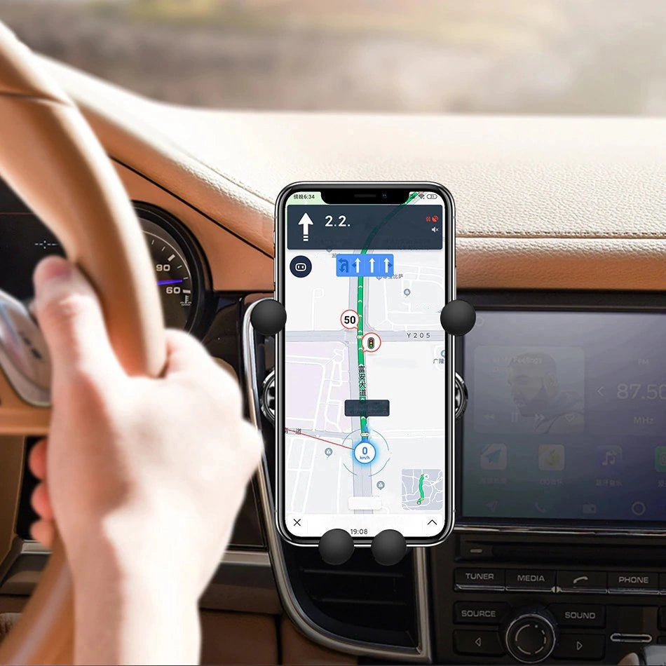 Wozinsky Schwerkraft-Autotelefonhalter für Lüftungsschlitze schwarz (WCH-05)