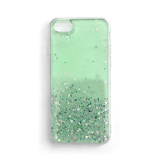 Wozinsky Star Glitter Glitzer Hülle für Samsung Galaxy M51 grün