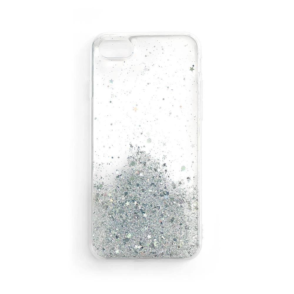Wozinsky Star Glitter Glitzer Hülle für Samsung Galaxy M51 transparent