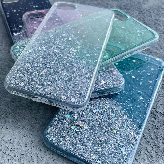 Wozinsky Star Glitter Glitzer Hülle für iPhone 12 mini grün