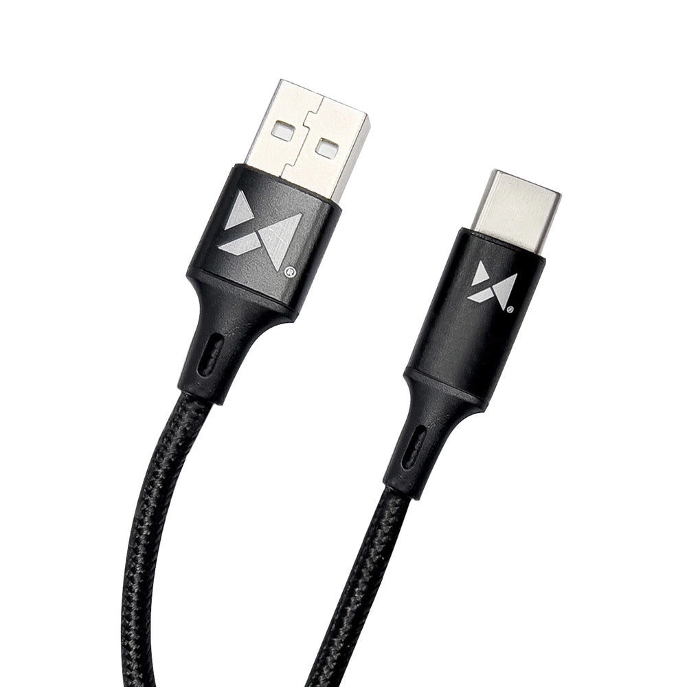 Wozinsky USB Kabel - USB Typ C 2.4A 2m schwarz (WUC-C2B)