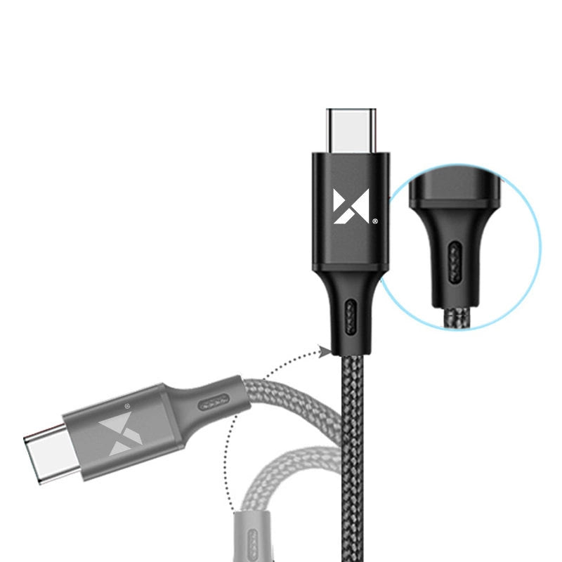 Wozinsky USB Kabel - USB Typ C 2.4A 2m schwarz (WUC-C2B)