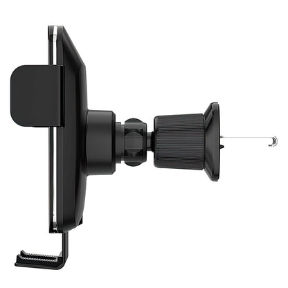 Wozinsky WEDZ-3Y8S Auto-Klemmhalterung mit 15W induktivem Ladegerät für Telefon an der Lüftungsöffnung - schwarz