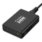 Wozinsky WGCSB 240W GaN Wandladegerät USB-A / 3 x USB-C - Schwarz