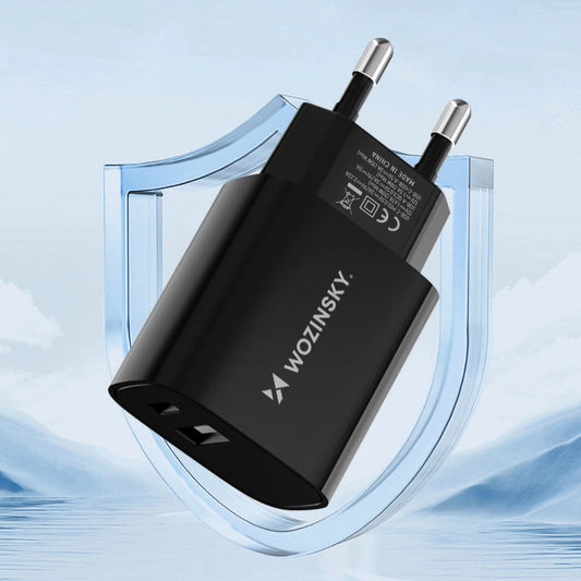 Wozinsky WGWCB USB-A USB-C 20W Wandladegerät - Schwarz