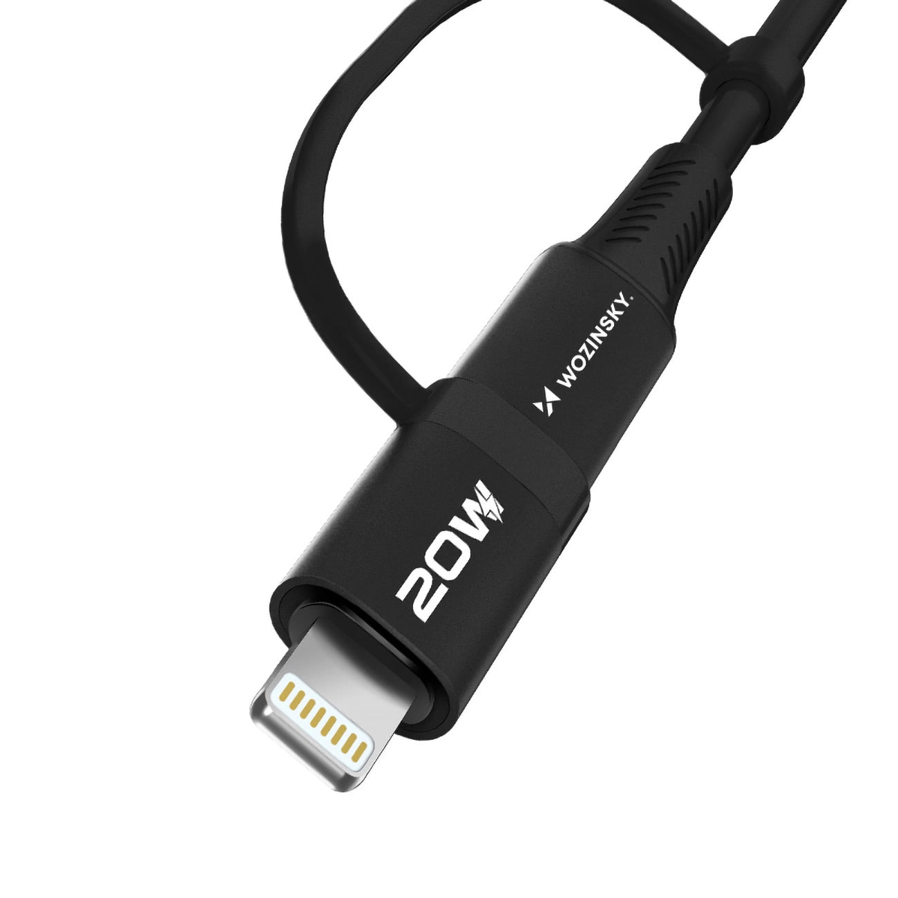 Wozinsky WNBAA 4in1 Kabel 2x USB-C 1x USB-A 1x Lightning 60W 1 m - Schwarz