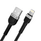 Wozinsky WNBAL2 USB-A / Lightning 2,4A Kabel 2 m - schwarz