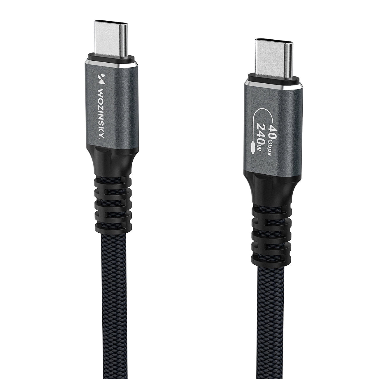 Wozinsky WPS-UY415S USB-C Thunderbolt 4 Kabel 240W 1,5m 4K - Schwarz