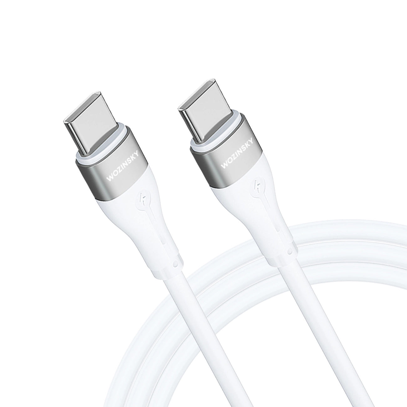 Wozinsky WSTCC1 USB-C / USB-C PD 65W Kabel 1 m lang - Weiß