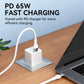 Wozinsky WSTCC1 USB-C / USB-C PD 65W Kabel 1 m lang - Weiß