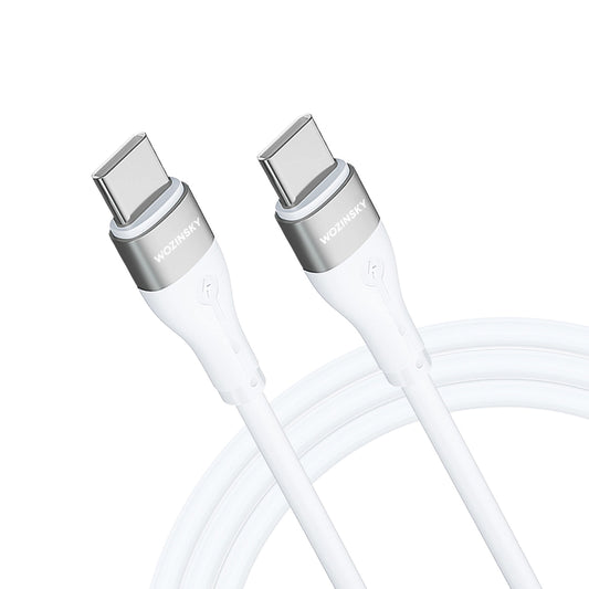 Wozinsky WSTCC2 USB-C / USB-C PD 65W Kabel 2 m - Weiß