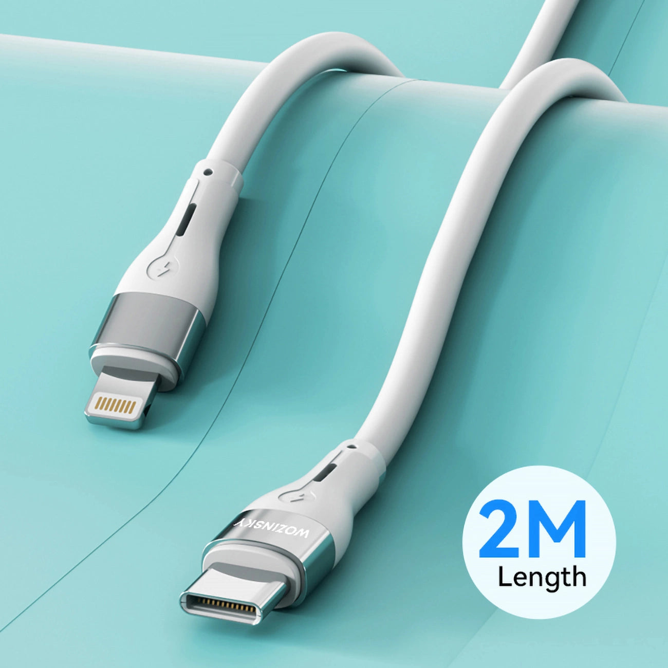 Wozinsky WSTCL2 Lightning / USB-C PD 27W Kabel 2 m - Weiß