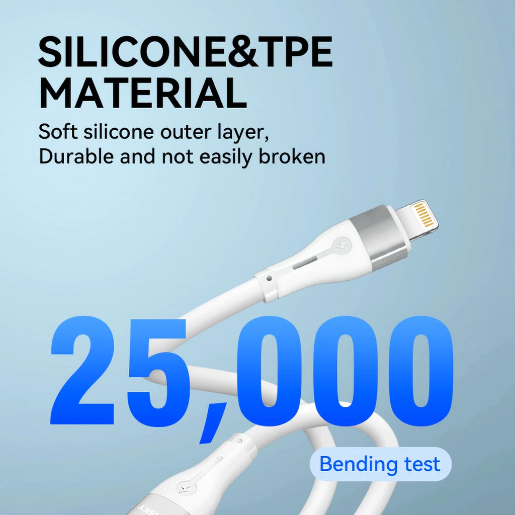 Wozinsky WSTCL2 Lightning / USB-C PD 27W Kabel 2 m - Weiß