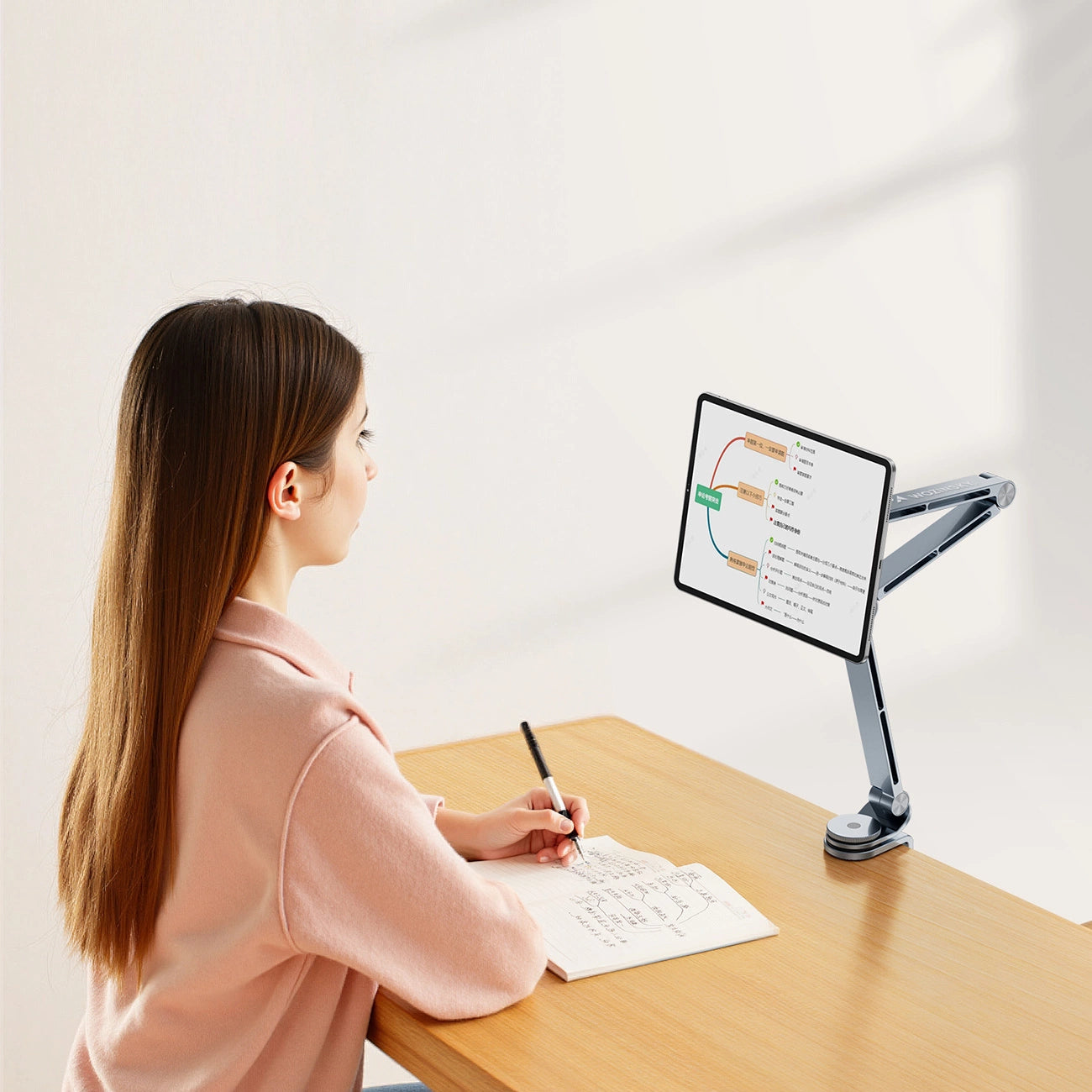 Wozinsky WTY0YS1 Magnethalterung, 360° drehbar, solide, für Telefon und Tablet - grau