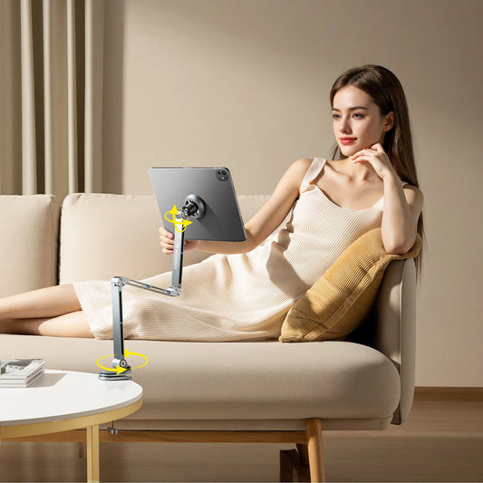 Wozinsky WTY0YS1 Magnethalterung, 360° drehbar, solide, für Telefon und Tablet - grau