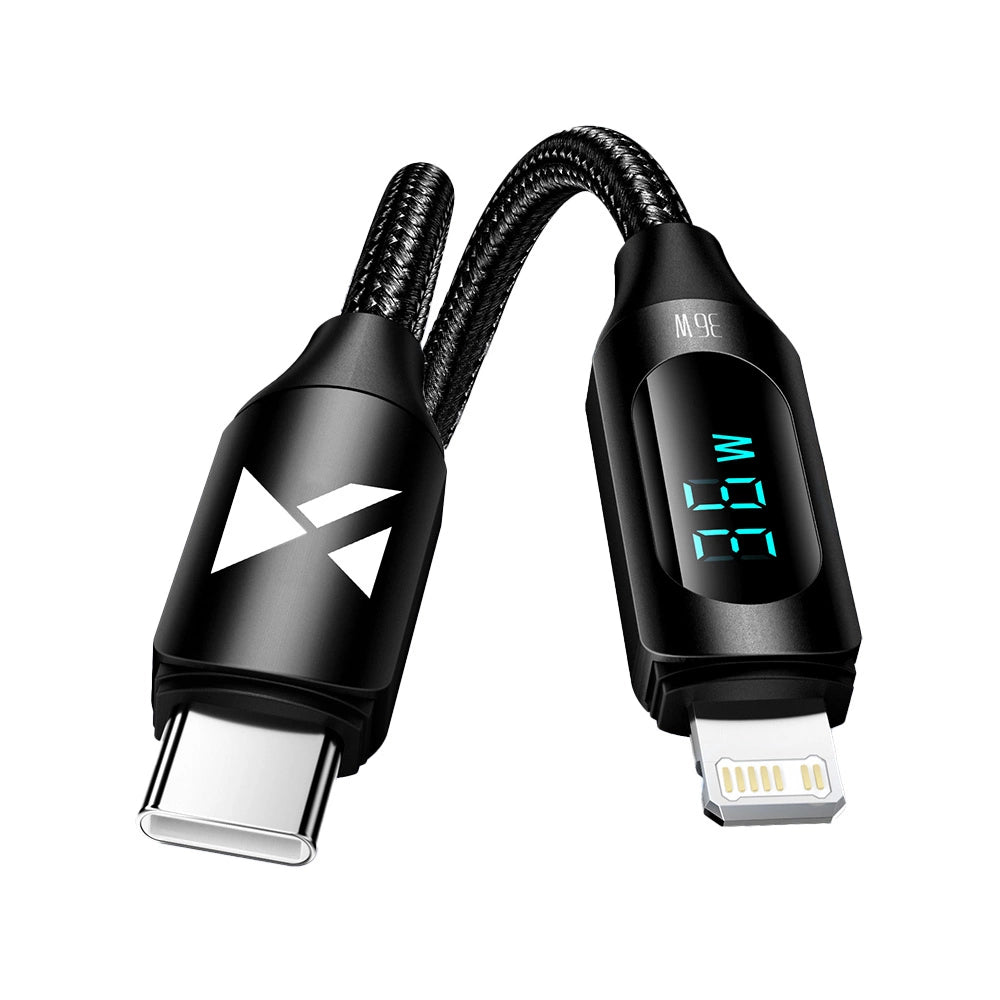 Wozinsky WUCLC1 Lightning – USB-C-Kabel 36 W 480 Mbit/s 1 m – Schwarz