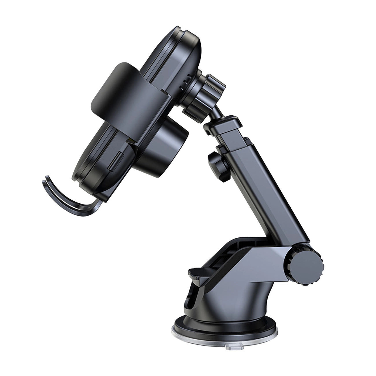 Wozinsky WUMID Auto-Armaturenbrett-Telefonhalterung mit 15 W induktivem Ladegerät, Schwarz