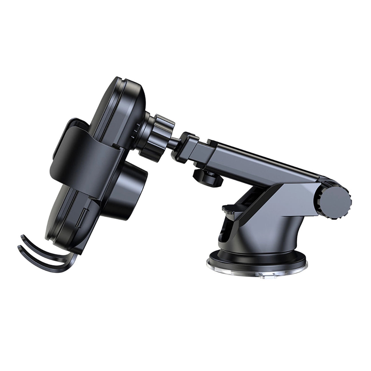 Wozinsky WUMID Auto-Armaturenbrett-Telefonhalterung mit 15 W induktivem Ladegerät, Schwarz