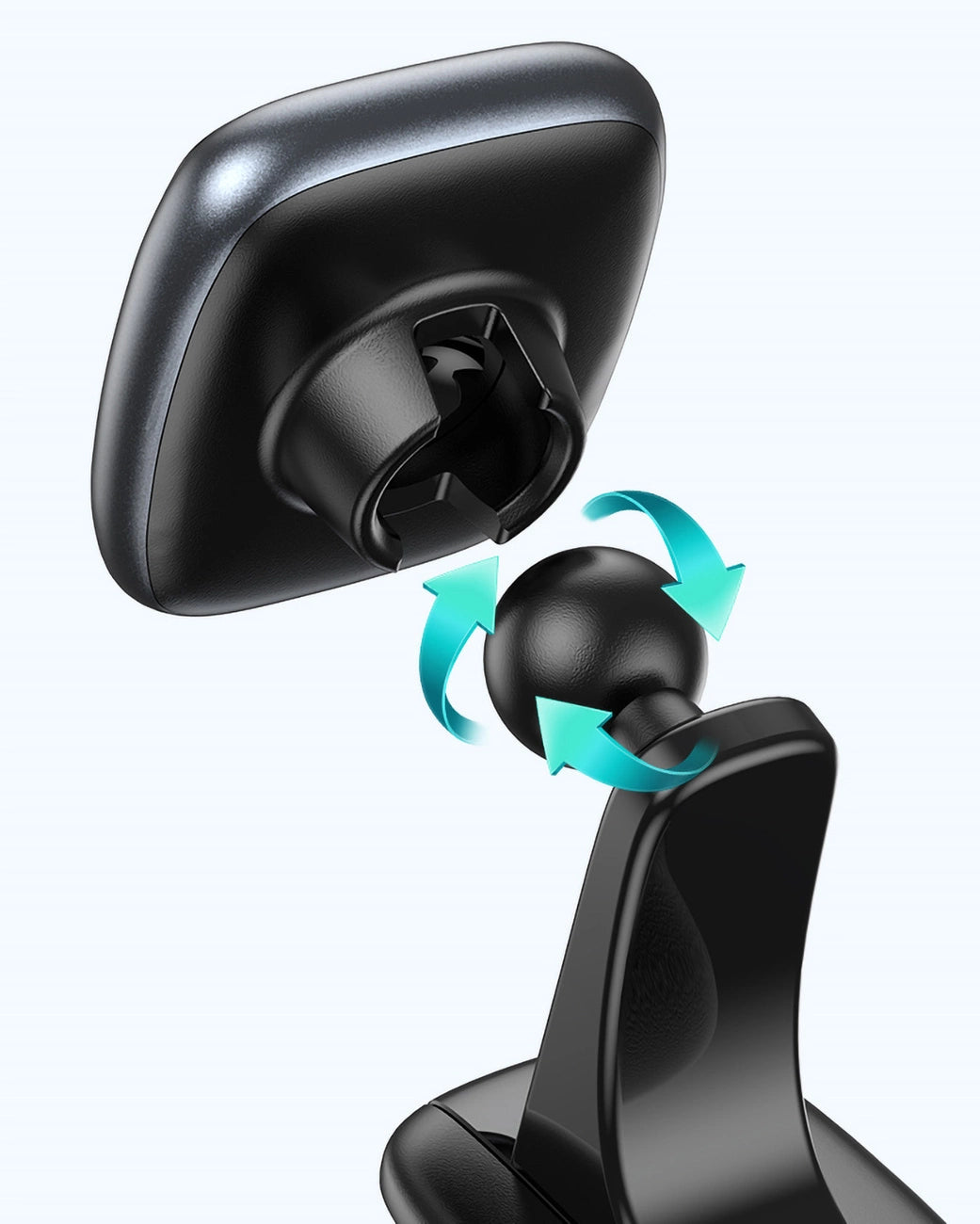 Wozinsky WUMTD Magnetische Handyhalterung fürs Armaturenbrett, Schwarz