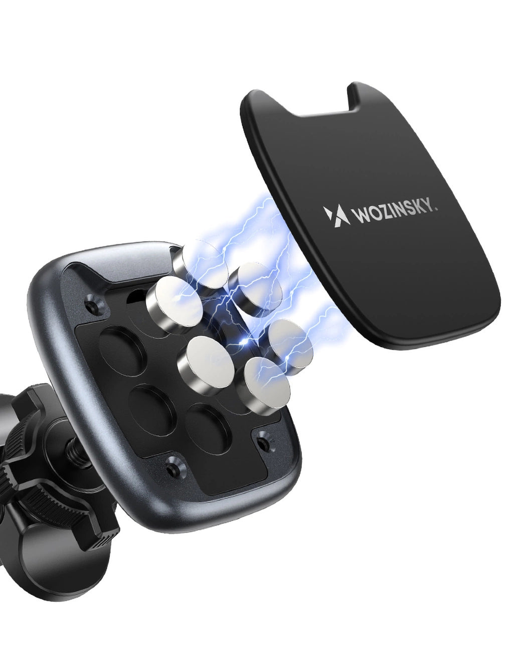 Wozinsky WUMTK Magnetische Handyhalterung für Autolüftung, Schwarz