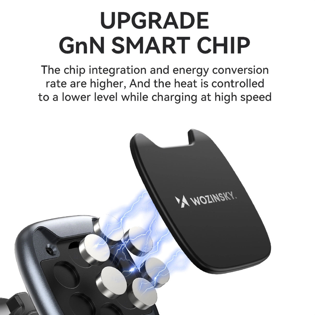 Wozinsky WUMTK Magnetische Handyhalterung für Autolüftung, Schwarz