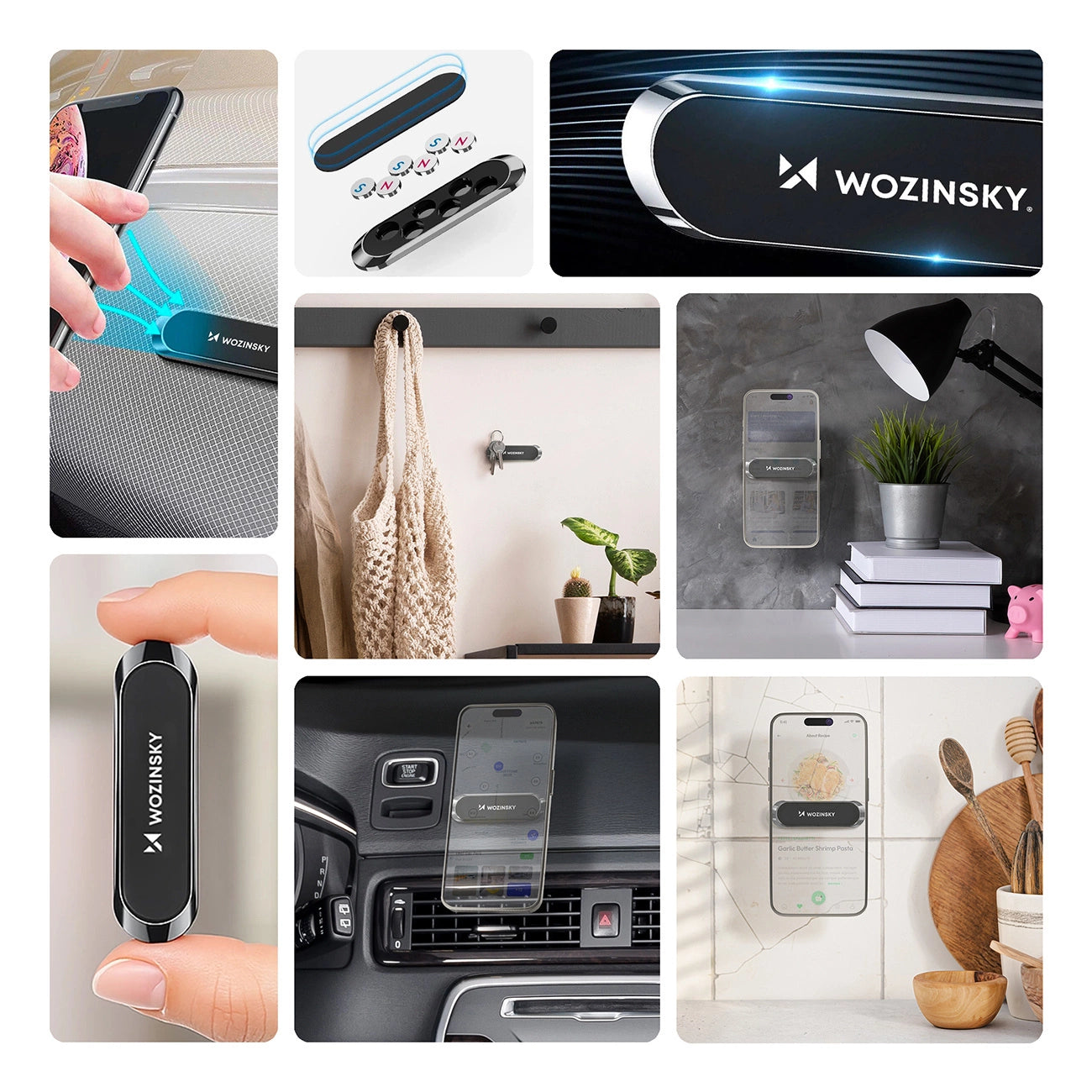 Wozinsky magnetische Armaturenbretthalterung, schwarz (WMH-01)