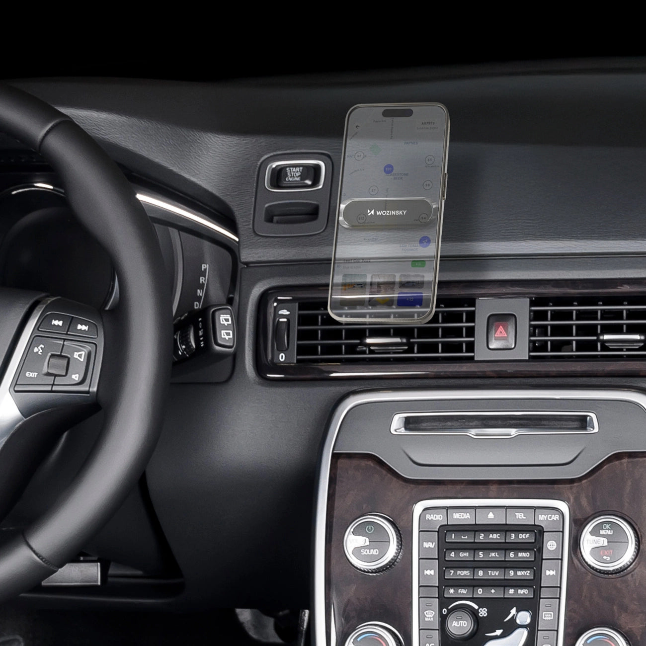 Wozinsky magnetische Armaturenbretthalterung, schwarz (WMH-01)